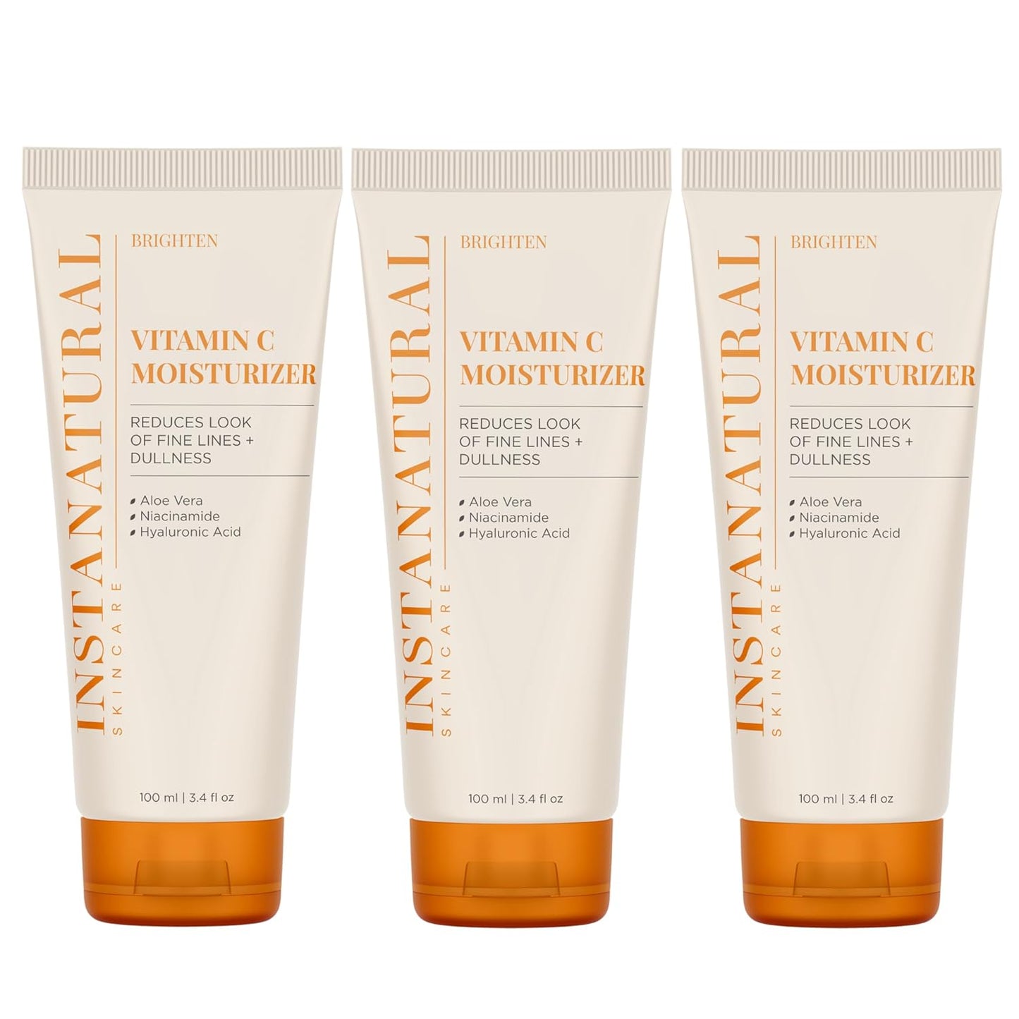 Vitamin C Moisturizer, 3.4 FL Oz - 3 Pack - InstaNatural